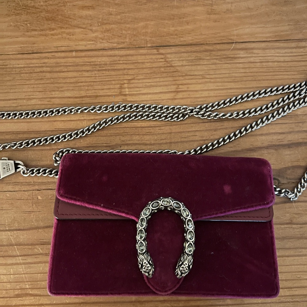 GUCCI Super Mini Velvet Dionysus (read description)
